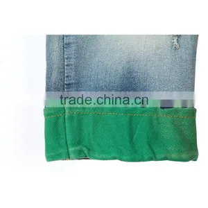 Hot Sale Factory Price Custom Made Cotton Hand Wash Contrast Cloth Sticking Latest Fashion Boys Jeans thumbnail-4