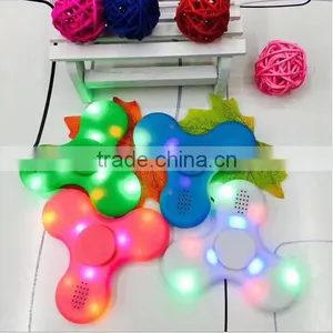 New Glowing Music Decompression Fingertips Gyro Rechargeable Bluetooth Playback Flash Fingertips Gyro With Speakers thumbnail-2