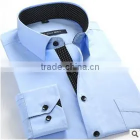 Latest Shirt Designs for Men Long Sleeve Formal Shirt Uniform Business Korean Men Anti-wrinkle T-shirt thumbnail-5