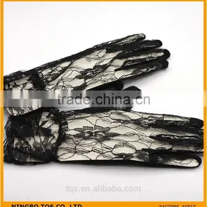 Women Fashion Wedding Short Cheap Lace Gloves thumbnail-5