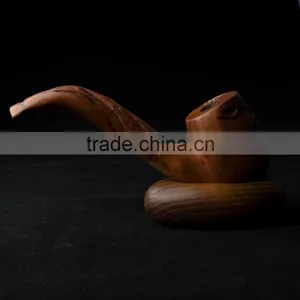 Wooden Tobacco Smoking Pipe Stand Rack Holder thumbnail-1