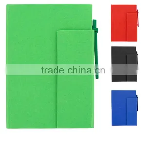 Colorful Recycle Notebook With Pen With Paper Pocket thumbnail-1