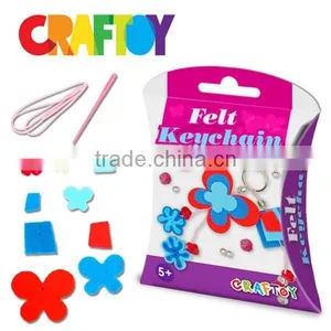 Make Your Own DIY Felt Jewelry Felt Keychain Butterfly thumbnail-1