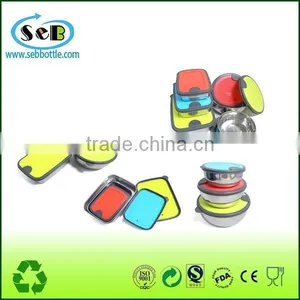 Round Stainless Steel Lunch Box With pp Lid , Lunch Container With pp Lid thumbnail-5