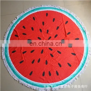 Fashion Sexy Beach Dress Round Custom Beach Towel thumbnail-4