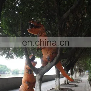 HI High Quality Water Proof Woven Dacron Walking T-rex Inflatable Dragon Costume thumbnail-5