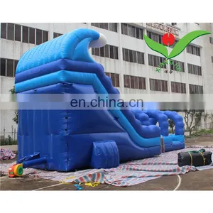 Wave Commercial Inflatable Water Slide Sale Made of 0.55mm Pvc Tarpaulin for New Season thumbnail-3