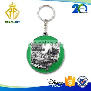 Custom Metal Marathon Sport Keychain With Soft Enamel thumbnail-1