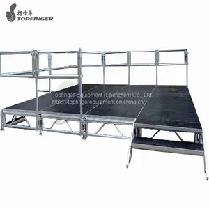 Sell DIY Mobile Adjustable Portable Detachable Aluminum Church Entertainment Design Stage Platform For Sale thumbnail-5