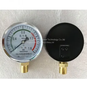 Black Steel Case and Bezel Dry Lower Thread Pressure Gauge thumbnail-5