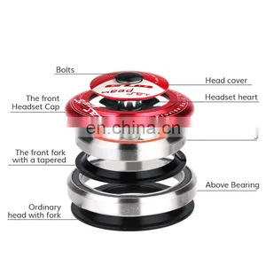 Gub G-800 Threadless Headset Mountain Road Bicycle Taper Hidden HeadSet thumbnail-4