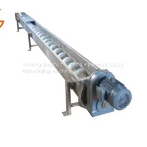 Incline Stainless Steel Shaftless Screw Conveyor For Building Materials thumbnail-2