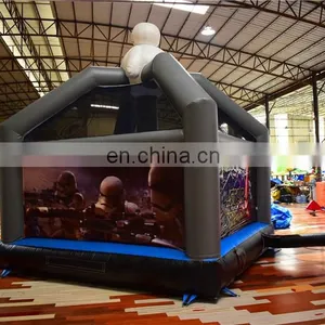 Wars Theme Kids Inflatable Dark Castle Fun Jumping City for Sale thumbnail-5