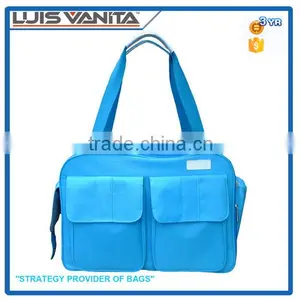 Blue 300D Baby Care Bag With Bottle Bag thumbnail-1