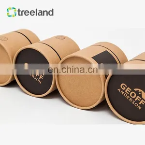 Bio-friendly Accessory Box Custom Kraft Paper Tube Brown Cardboard Tube Packaging thumbnail-4