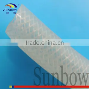 High Temperature High Voltage Resistant Food Grade Clear Silicone Braided Tube thumbnail-1
