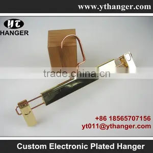 IMY-519 Plating Plastic Copper Pants Hangers Clamp thumbnail-2
