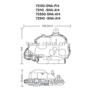 HondaFit Vehicle Central Door Locking Actuator thumbnail-2
