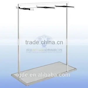 Stainless Steel Garment Display Rack With Under Platform thumbnail-1