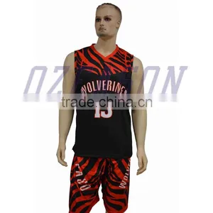 100% Polyester Mesh Reversible Dry Fit Basketball Jerseys Team Uniforms thumbnail-4