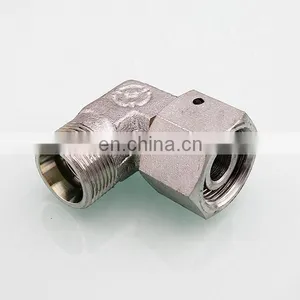 SAE JIC Swivel Nut Male 90 Degree ORFS Elbow Tube Pipe Fittings Hydraulic Pipe Ferrule Fittings thumbnail-3