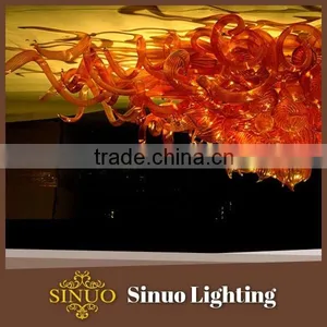 2015 Italian Design Glass Light Chandeliers Hand Blown Glass Plates thumbnail-1