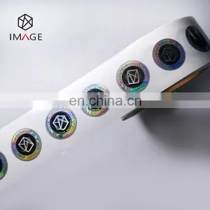 Sparkle Holographic Custom Logo 3D Packaging Stickers In Roll thumbnail-5