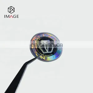 Sparkle Holographic Custom Logo 3D Packaging Stickers In Roll thumbnail-2