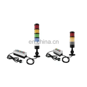 5 Colors Portable LED Signal Tower Light With Button and Plug LED Warning Light PNP/NPN thumbnail-1