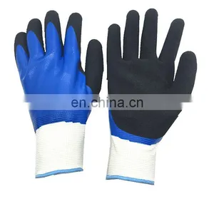Heavy Duty Blue Nitrile Coated Gloves,nitrile Gloves thumbnail-5
