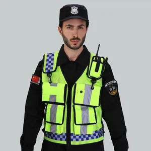 Reflective Vest Warning Security Safety Clothes Vest Road Traffic Group Fluorescent Coat Can be Printed thumbnail-1