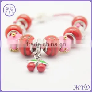 Handmade DIY Beads Wrap Leather Bracelet Made in Shenzhen thumbnail-2