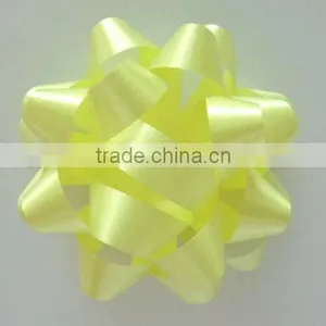 Giant Confetti Star Bow - Red, Made of High Gloss PP Ribbon in 230m Dia*25mm Wide Ribbon*30 Loops thumbnail-6