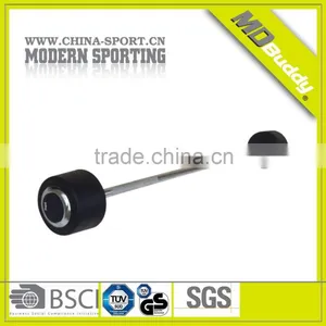Adjustable Body-building Deluxe Fixed Gym Barbell thumbnail-1
