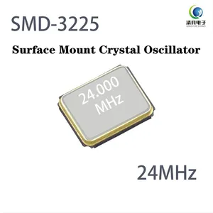 3225 SMD Crystal Oscillator 24.000MHz 12pF 10ppm Matched for JieLi Bluetooth Chip IC JL Bluetooth Audio Module Wireless Device DIY Electronic SMT 4PIN thumbnail-1