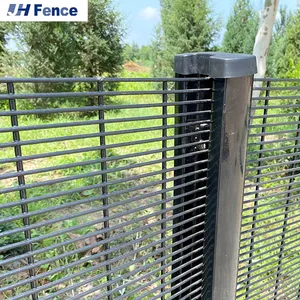 3D Security Fencing Sustainable PVC Coated Welded Wire Fence 358 Anti Climb Security Fence Panel for Airport Garden Construction thumbnail-1