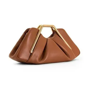 Luxury Soft Brown Cloud Bag for Women Leather Hobos Retro Cloud Crossbody Bag Phone Bag Designer Clutch Clip Bag Female Bolsa thumbnail-2