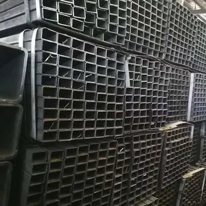 Solid and Reliable Black Hollow Section 40x40mm 6m Length Square And Rectangular Tube Steel Pipe thumbnail-4