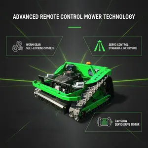 Vigorun Remote Mower Dual-Channel Servo Control Working 45° VTLM600 Lawn Mower Tractor for Household thumbnail-1