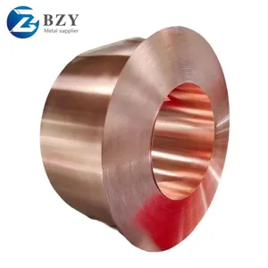 0.2 0.3 0.5mm Copper Strip Coil 15 20 25mm Width C1100 C17200 C10400 Red Copper Coils Alloy Strip for Electrical Components thumbnail-5