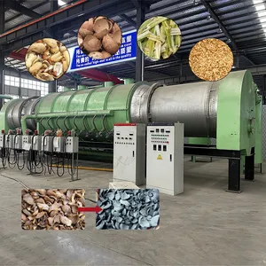 Olive Pomace Palm Shell Continuous Rotary Carbonization Furnace EPC thumbnail-1