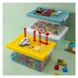 Stackable Colourful Plastic Storage Box for Legoing and Toys thumbnail-1