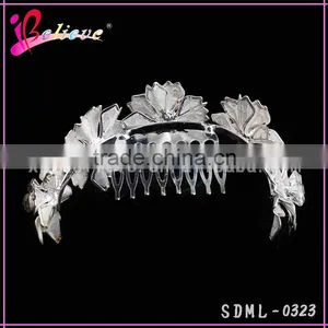 Manufacturer Metal Flower Hair Ornament Wholesale Hair Comb Flower Hair Accessories thumbnail-2