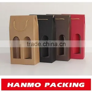 Design Your Own LOGO Corrugated Cardboard Wine Box Wholesale Factory Price thumbnail-1