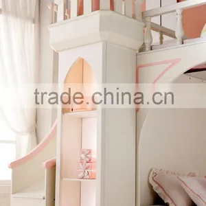 Latest Design Royal Castle Small Princess Bedroom Furniture Kids Bunk Bed for Girl Quality Choice Most Popular thumbnail-2
