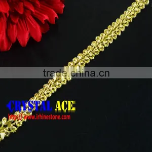 Sequin Bridal Lace Trim for Wedding Garment/Headband thumbnail-3