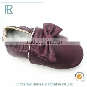 Wholesale Soft Sole Baby Moccasins Leather Shoes thumbnail-2