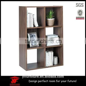 Wood Unit Walnut Vinyl Storage Shelfs Shelving DVDs Bookcase Furniture thumbnail-3
