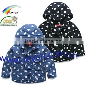 Warm Windproof Spot Children Anorak Rain Coat thumbnail-1
