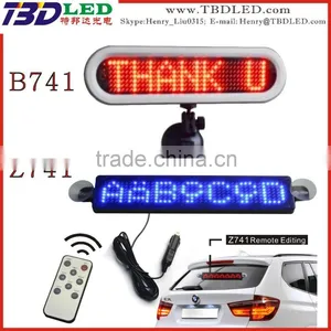 B721 White 12v Led Name Card Badge,led Car Mini Led Display,car Message Sign thumbnail-1